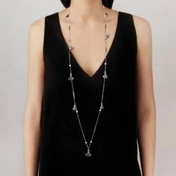 Lalique Larcade Crystal Sautoir Necklace 6 Lalique Larcade Crystal Sautoir Necklace -OBJETS DÉCORATIFS CRISTAL collier sautoir lalique larcade