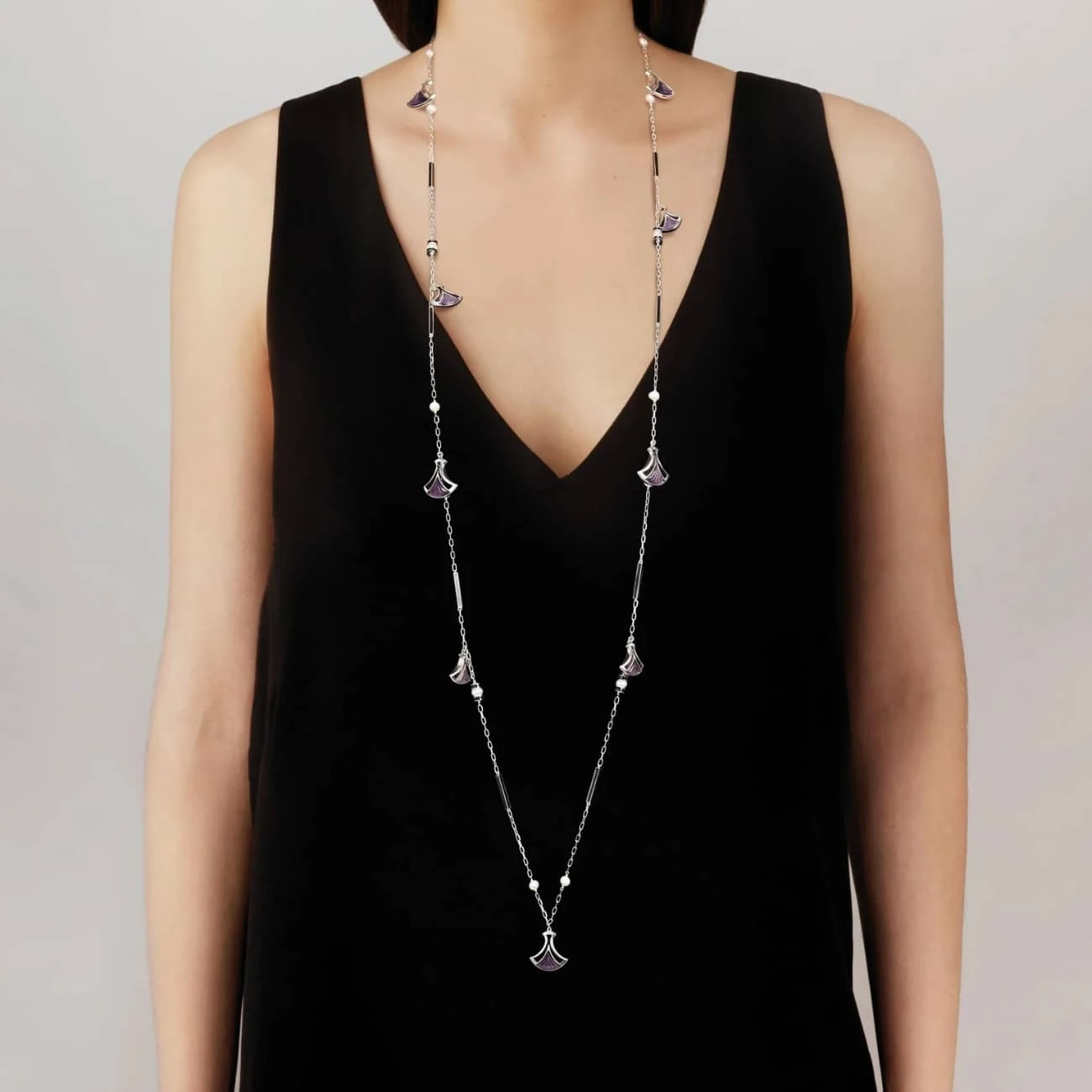 Lalique Larcade Crystal Sautoir Necklace 3 Lalique Larcade Crystal Sautoir Necklace – Image 3