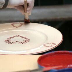 Niderviller Saint Petersbourg Artisanal Bread Plate - Hand-Painted