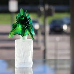 Daum L'envol De Papillons Prestige Crystal Perfume Bottle