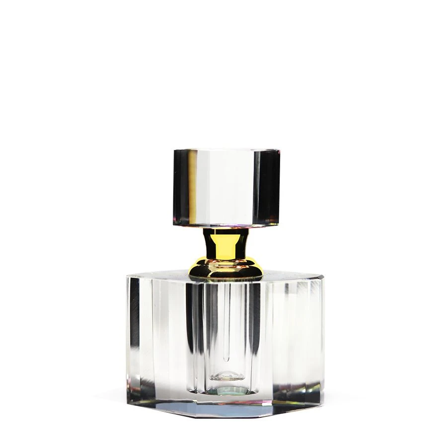 Flacon à Parfum en Cristal Géométrique avec Tige Applicatrice 2 Flacon à Parfum en Cristal Géométrique avec Tige Applicatrice – Image 2