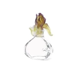 Daum Violet Iris Pâte de Cristal Perfume Bottle - Handcrafted French Art