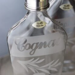 Flasque à Cognac en Cristal Taillé Main - Artisanat Français -OBJETS DÉCORATIFS CRISTAL flasque cognac