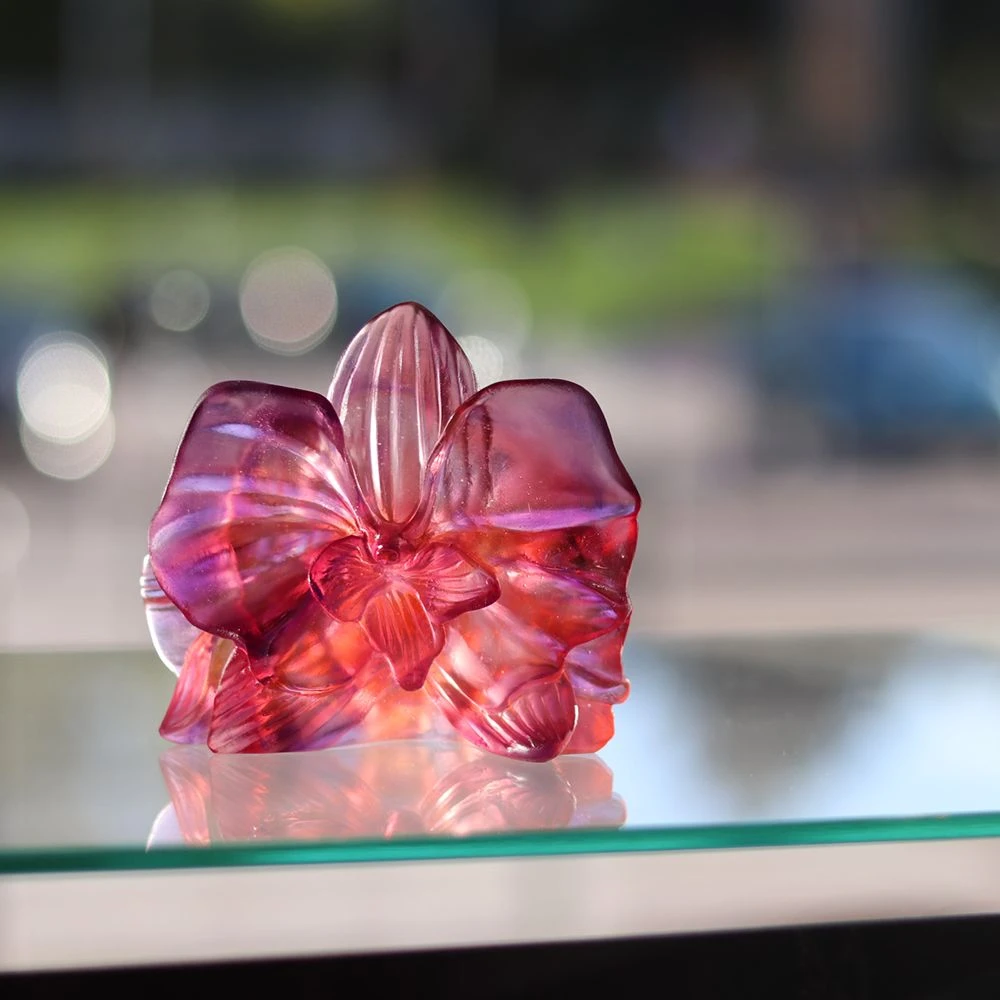 Fleur Décorative Orchidée Daum 1 Fleur Décorative Orchidée Daum