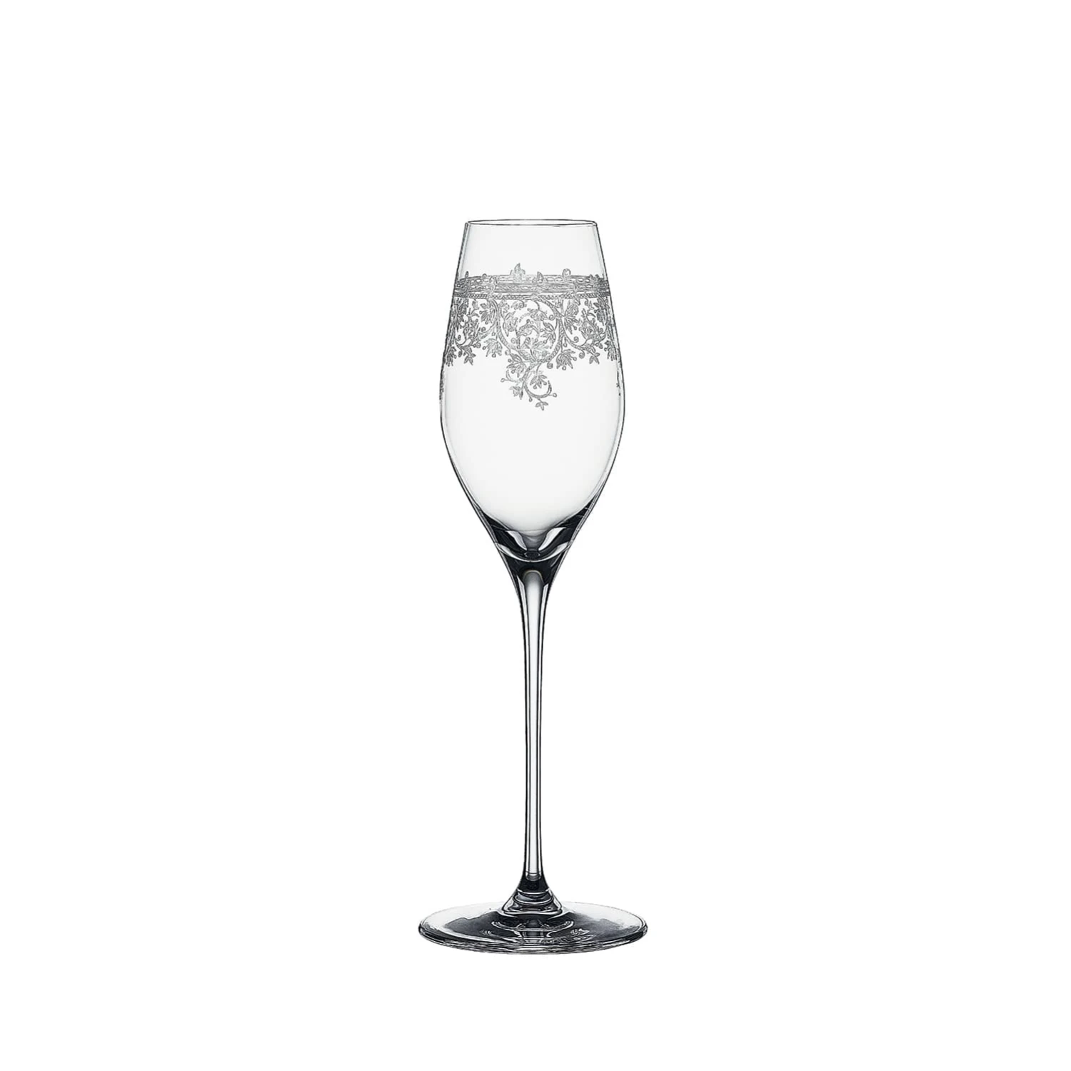 Spiegelau Arabesque Champagne Flute Set - 2 Elegant Vintage Engraved Glasses 1 Spiegelau Arabesque Champagne Flute Set - 2 Elegant Vintage Engraved Glasses