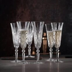 Nachtmann Palais Crystal Champagne Flutes - Set of 6