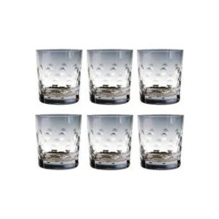 Coffret de 6 Gobelets Design Pastille - Verres de Table Modernes 9,5 cm