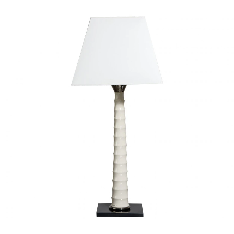 Lampe Haute Bamboo Faïence De Longwy – Noir Et Platine 1 Lampe Haute Bamboo Faïence De Longwy – Noir Et Platine