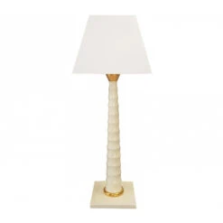 Lampe Haute Bamboo Faïence De Longwy – Ivoir Et Or