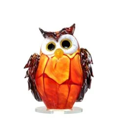 Lampe Chouette Cristal De Lorraine -OBJETS DÉCORATIFS CRISTAL lampe chouette cristal