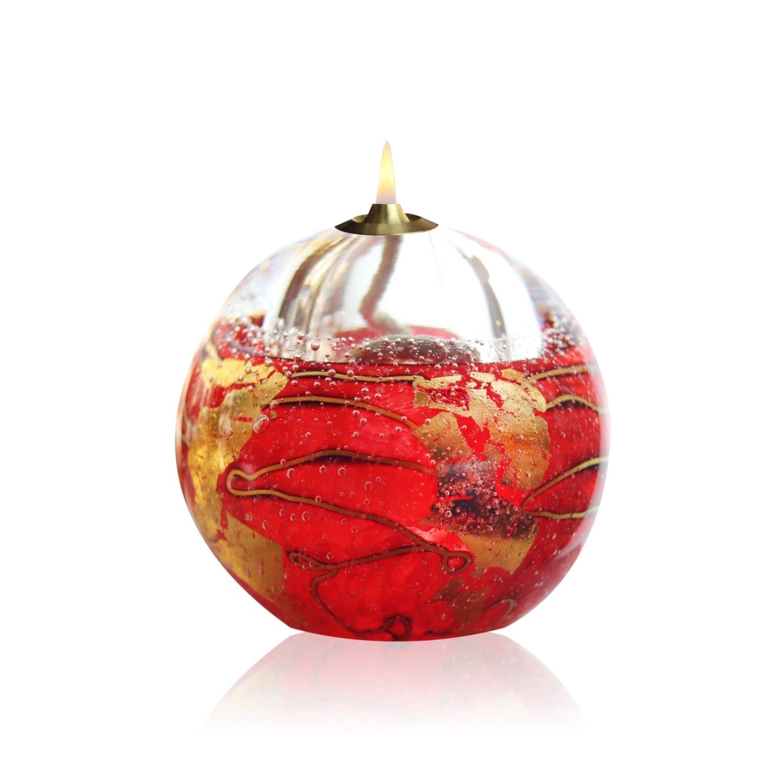 Set Lampe Huile Cristal Rouge Et Or + Paraffine X1 3 Set Lampe Huile Cristal Rouge Et Or + Paraffine X1 – Image 3