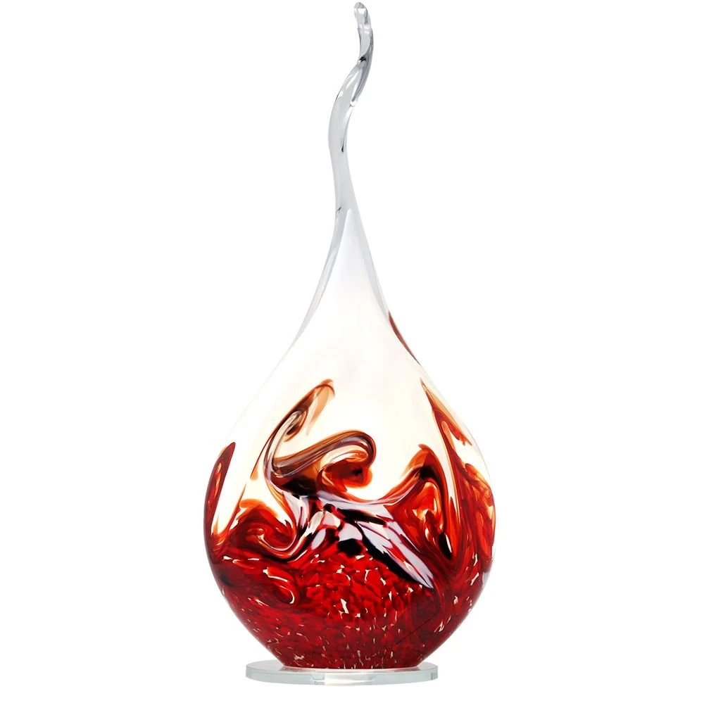 Lampe Flamme Cristal Noir Et Rouge 2 Lampe Flamme Cristal Noir Et Rouge – Image 2