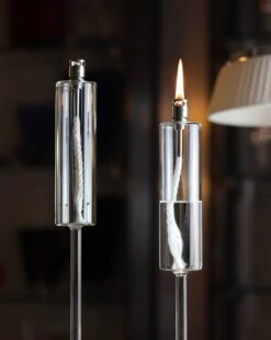 Lampe Huile Bougie Verre