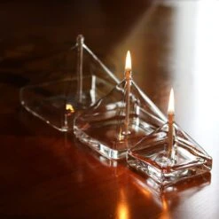 Lampe Huile Pyramide Verre