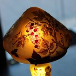 Lampe Pâte De Verre Art Nouveau N°14 Tip Gallé