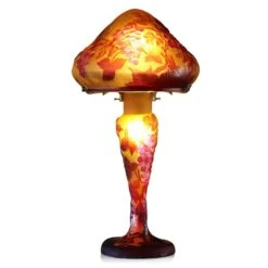 Lampe Pâte De Verre Art Nouveau N°11 Tip Gallé