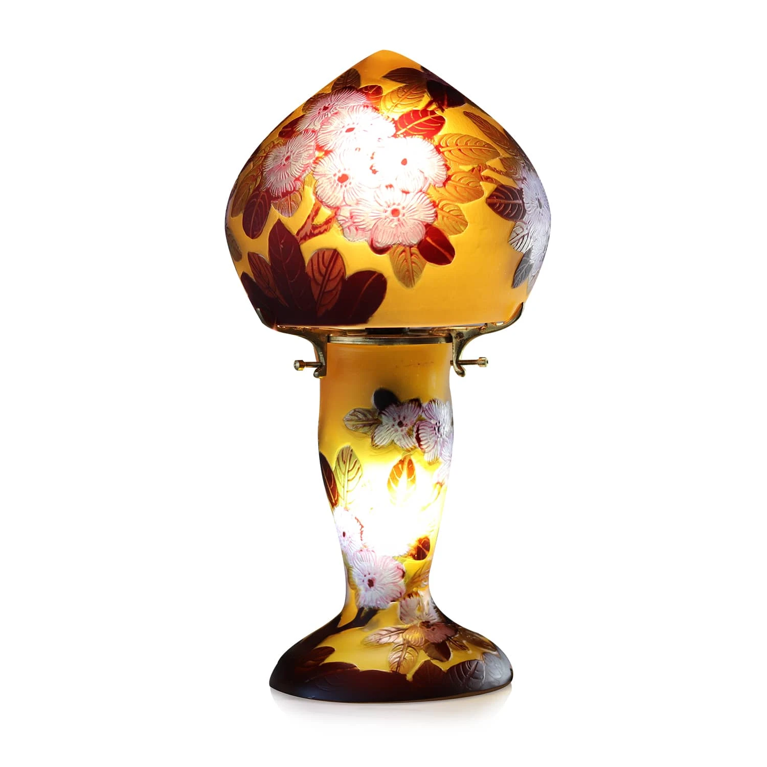 Lampe Pâte De Verre Art Nouveau N°4 Tip Gallé 2 Lampe Pâte De Verre Art Nouveau N°4 Tip Gallé – Image 2