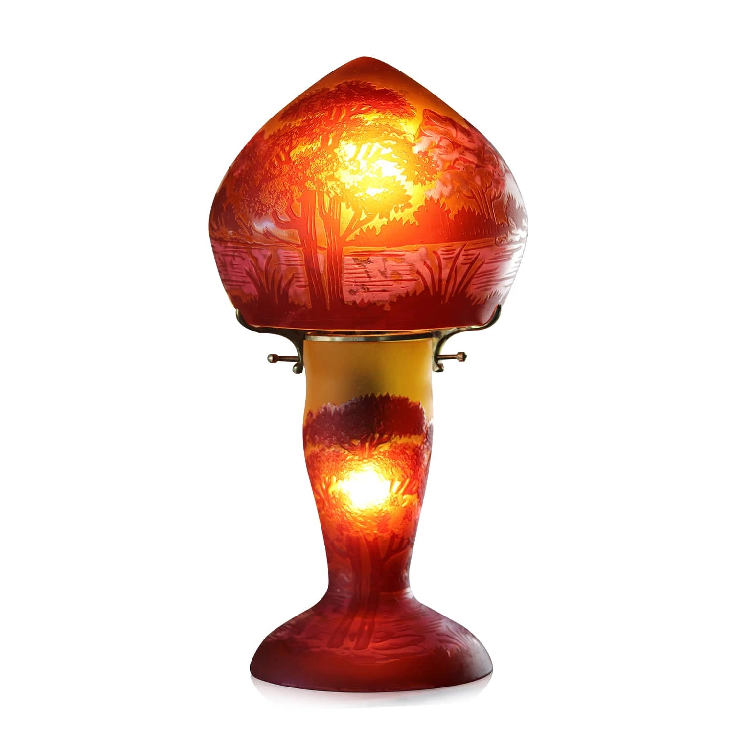 Lampe Pâte De Verre Art Nouveau N°6 Tip Gallé 1 Lampe Pâte De Verre Art Nouveau N°6 Tip Gallé