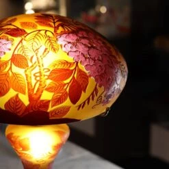 Lampe Pâte De Verre Art Nouveau – F Tip Gallé