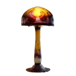 OBJETS DÉCORATIFS CRISTAL -OBJETS DÉCORATIFS CRISTAL lampe pate de verre tip galle decor maritime