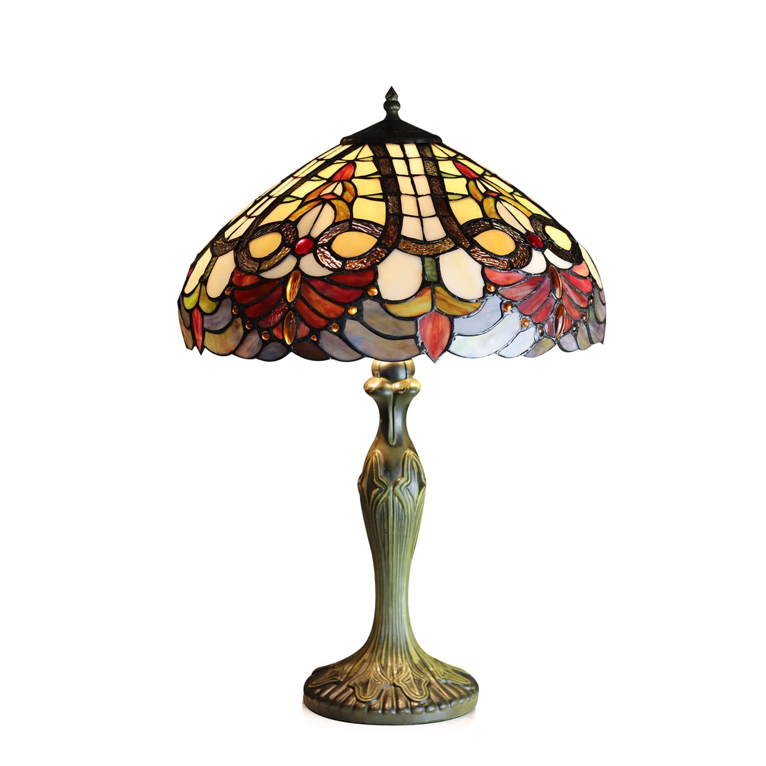 Lampe En Verre Vitrail N°6 2 Lampe En Verre Vitrail N°6 – Image 2