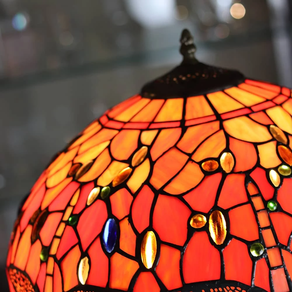 Lampe En Verre Vitrail N°7 1 Lampe En Verre Vitrail N°7