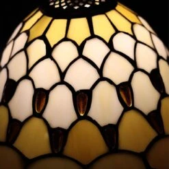 Lampe En Verre Vitrail N°3