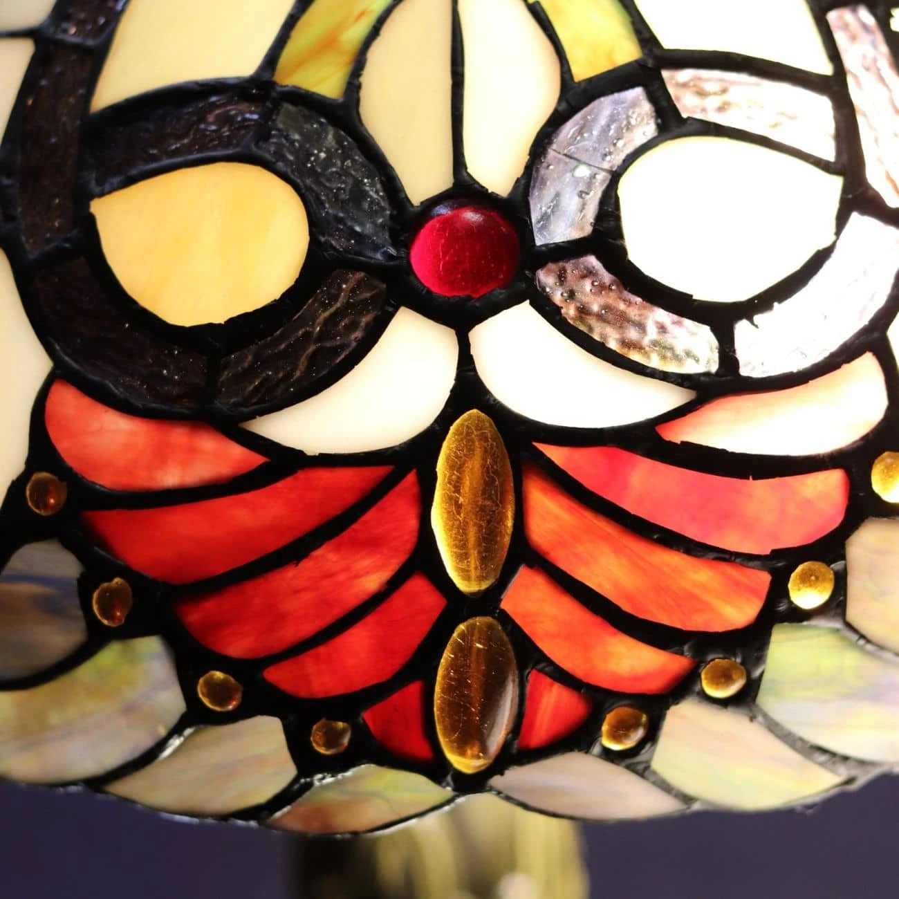 Lampe En Verre Vitrail N°6 1 Lampe En Verre Vitrail N°6