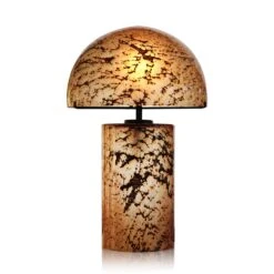 Lampe à Poser Volcania Ambre En Verre