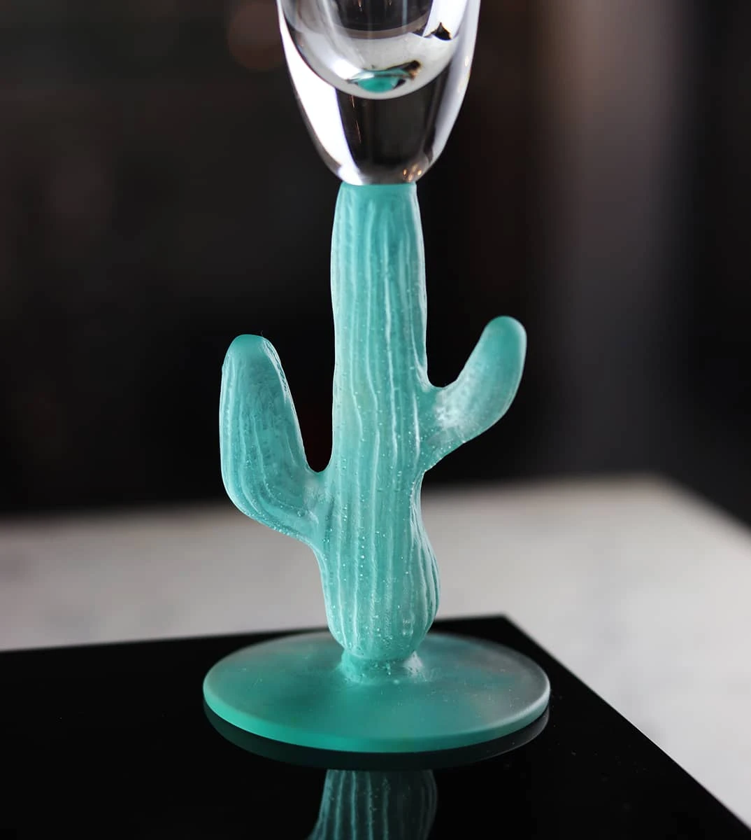 Daum Cactus Champagne Flûte by Hilton McConnico - Crystal Art Glass 1 Daum Cactus Champagne Flûte by Hilton McConnico - Crystal Art Glass