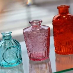 Mini Vase En Verre Turquoise N°4