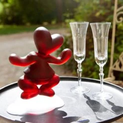 Sculpture Mister Lover Daum Par Faben -OBJETS DÉCORATIFS CRISTAL mister love cristal Daum