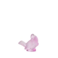 Moineau Moqueur Cristal Rose Lalique