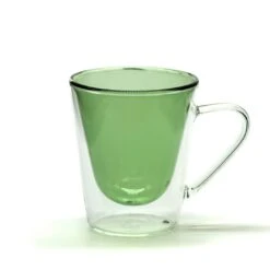 Mugs en Cristal Double Paroi - Coffret de 2 Verres Isolants 20cl