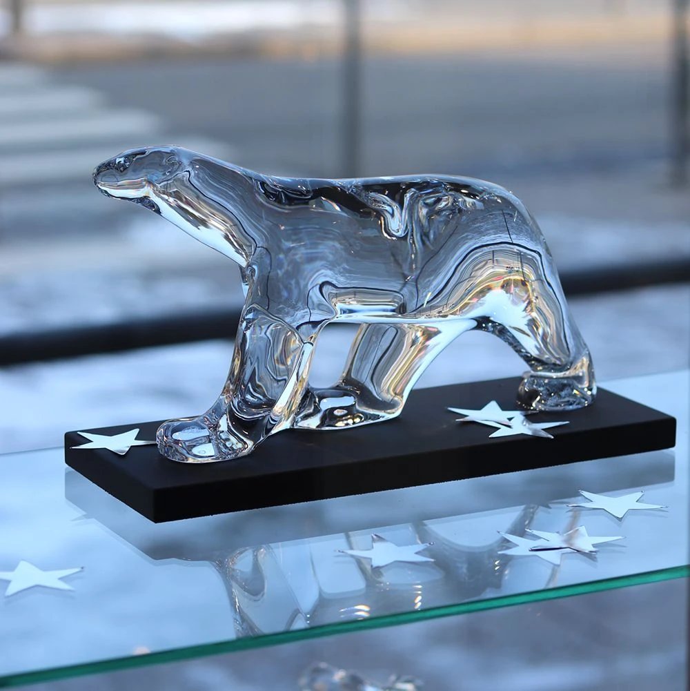 Ours Pompon Cristal Clair Baccarat 2 Ours Pompon Cristal Clair Baccarat – Image 2