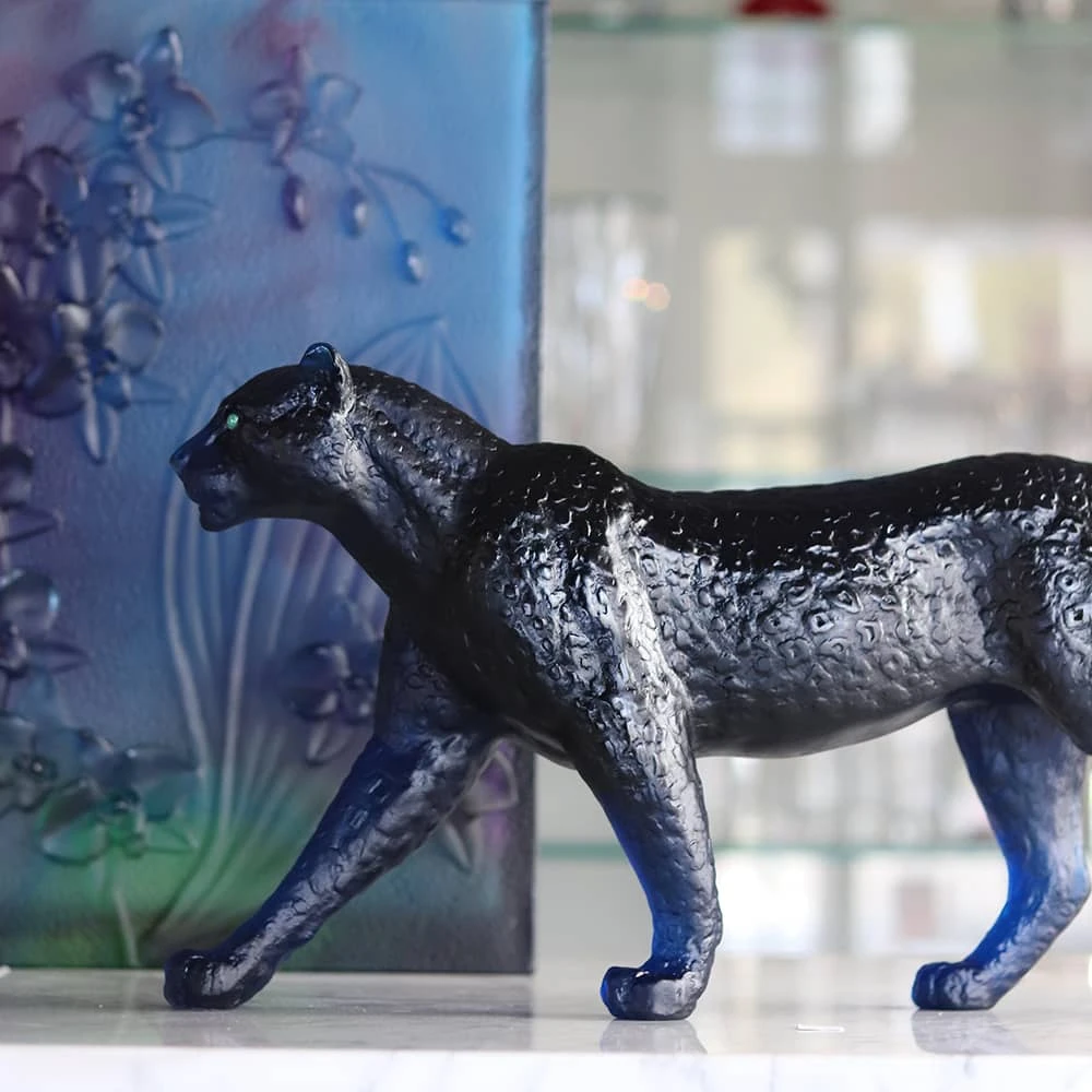 Panthère Florida Yeux Émeraudes Daum 2 Panthère Florida Yeux Émeraudes Daum – Image 2