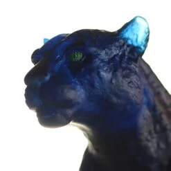 Panthère Florida Yeux Émeraudes Daum 15 Panthère Florida Yeux Émeraudes Daum -OBJETS DÉCORATIFS CRISTAL panthere florida daum