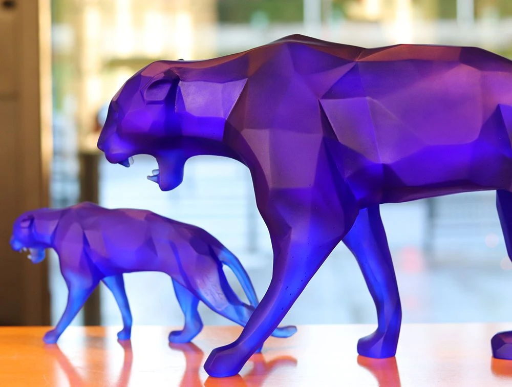 Wild Panther Bleu Orlinski Daum 2 Wild Panther Bleu Orlinski Daum – Image 2