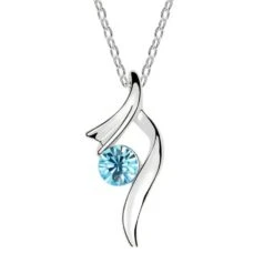 Pendentif Étoile Solitaire en Cristal Pur et Acier Inoxydable