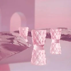 Photophore Anémones Lalique -OBJETS DÉCORATIFS CRISTAL photophore cristal rose lalique