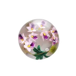 Presse-papier Cristal Orchidée Mickael Hingant 5 Presse-papier Cristal Orchidée Mickael Hingant -OBJETS DÉCORATIFS CRISTAL presse papier cristal orchidee hingant