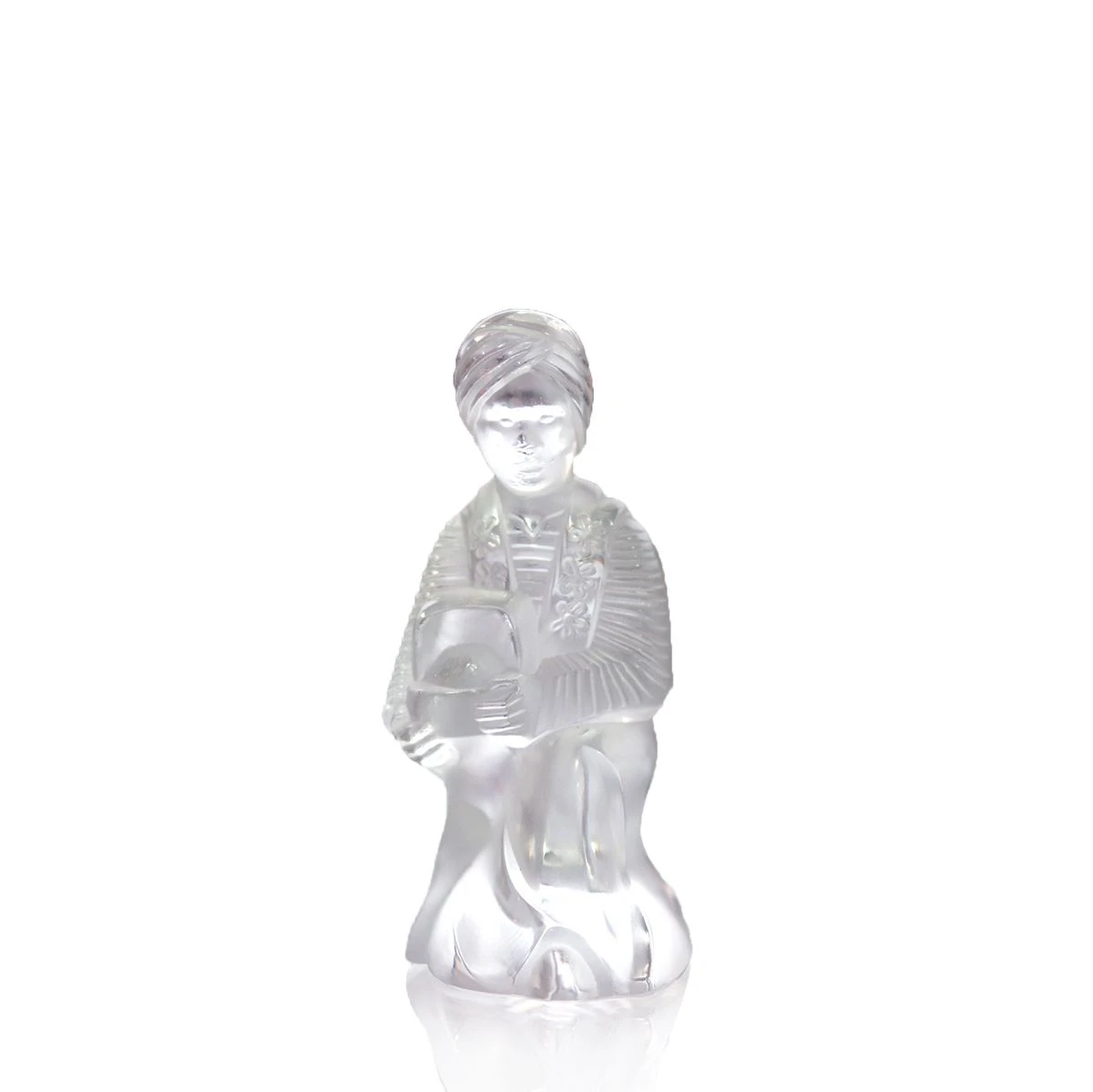 Statuette Roi Mage Melchior Lalique 1 Statuette Roi Mage Melchior Lalique