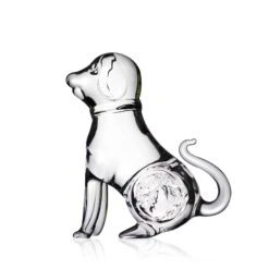 Sculpture Chien Cristal Zodiaque Chinois