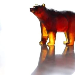 Ours Ambre Daum 5 Ours Ambre Daum -OBJETS DÉCORATIFS CRISTAL sculpture ours brun en cristal Daum