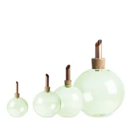 Vase Verre Vert Scandinavia 5 Vase Verre Vert Scandinavia -OBJETS DÉCORATIFS CRISTAL soliflore verre vert design