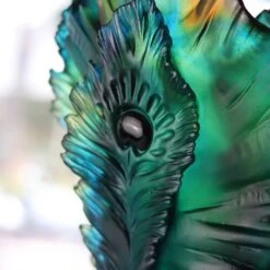 Vase Fleur De Paon Gm Daum