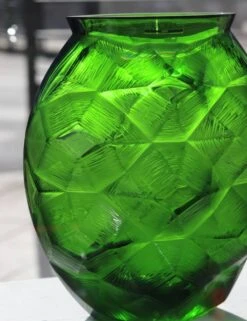 Vase Tortue Vert Amazone Lalique