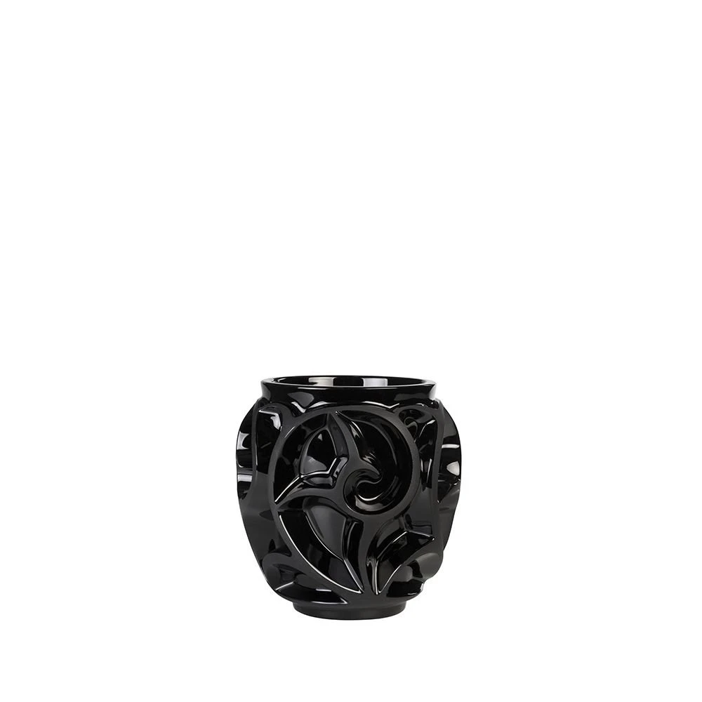 Vase Tourbillon Noir Pm Lalique 1 Vase Tourbillon Noir Pm Lalique