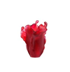 Vase Tulipe Rouge Daum