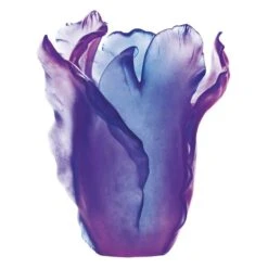Vase Tulipe Ultraviolet Daum